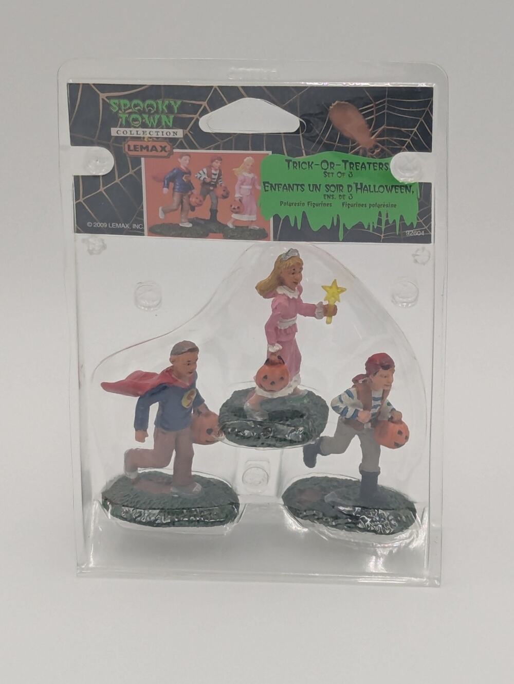 Lemax Spooky Town #92604 Trick-Or-Treaters Set of 3 Halloween 2009 new Vintage